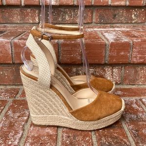 Jessica Simpson Zestah Wedge Sandals in Artesian Brown Women's Size 10
